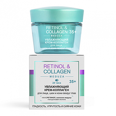 Кремы для лица Belita RETINOL&COLLAGEN meduza КРЕМ-Коллаген 35+ д/лица,шеи,вокр.глаз,24 ч