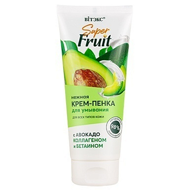 Очищение и демакияж Belita SuperFRUIT КРЕМ- ПЕНКА д/умывания с авокадо, коллагеном и бетаином