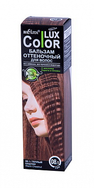 Окрашивание Belita Бальзам оттеночный ТОН 08.1. теплый каштан Color Lux
