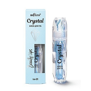 Блески и тинты Belita Блеск для губ Crystal, тон 01 (1,Beauty Lips)