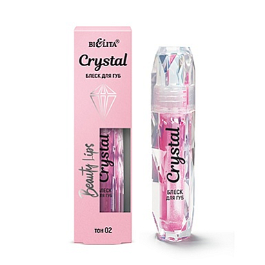 Блески и тинты Belita Блеск для губ Crystal, тон 02 (1,Beauty Lips)