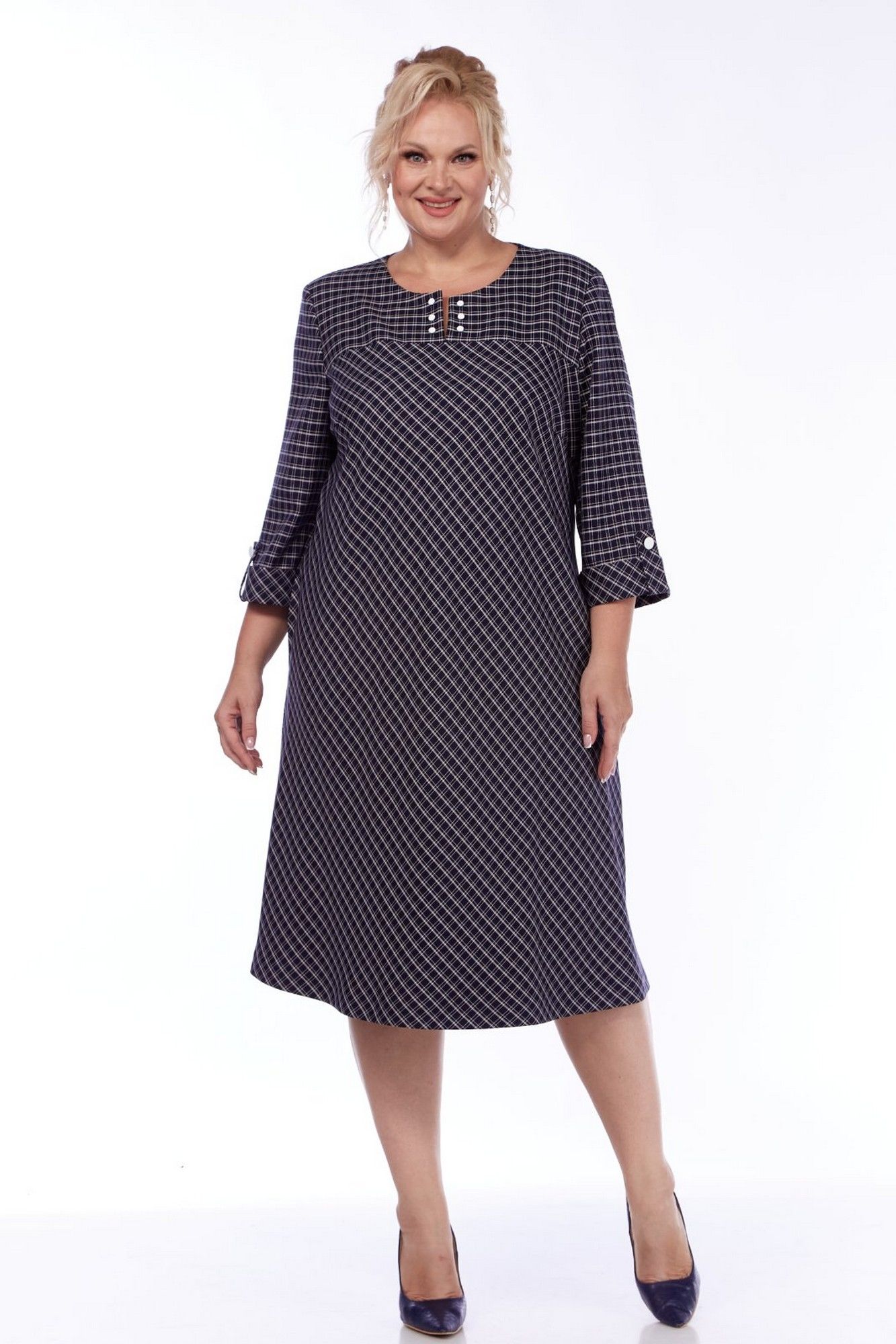Платья СиБон 0300 клетка