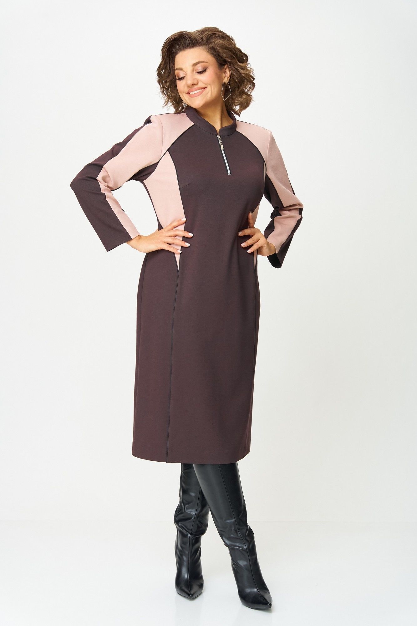 Платья Aira Style 24427  шоколадный