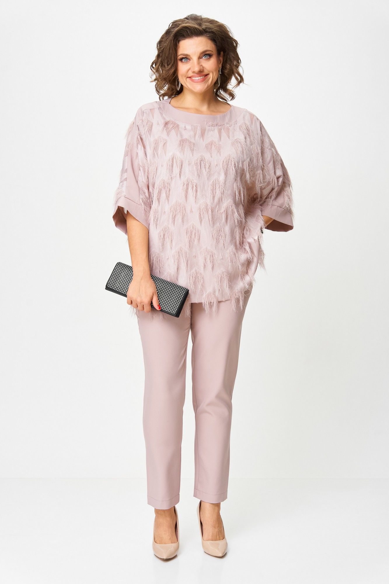 Комплекты брючные Michel chic 1435 пыльная_роза