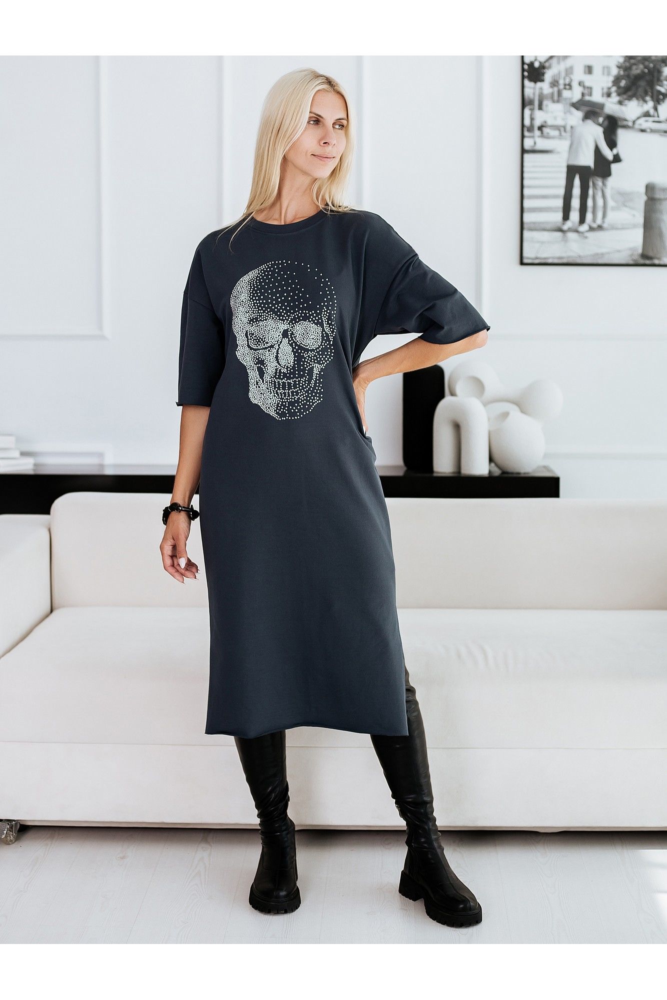 Платья BUNABOUTIQUE 20640 серый