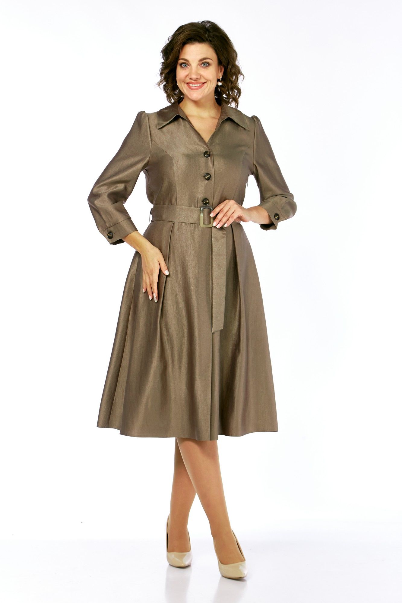 Платья Moda Versal П2564 коричневый