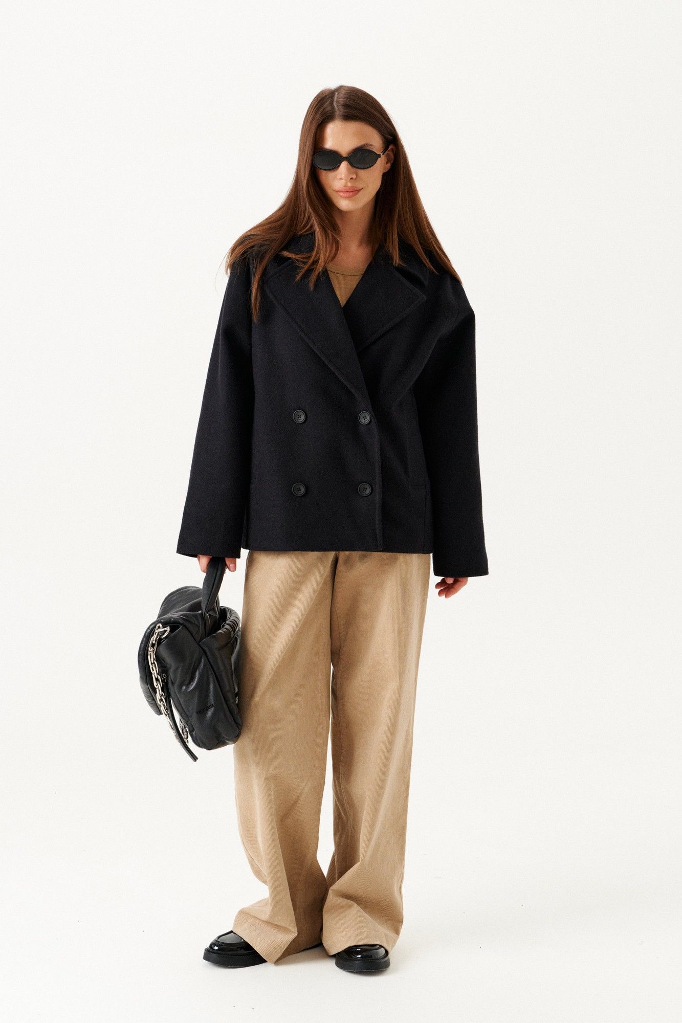 Пальто ELLETTO LIFE 3891 черный