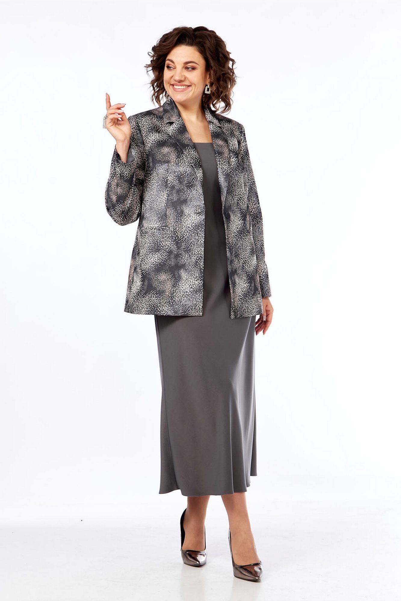 Комплекты с платьем Lady Style Classic 3029 кофейный