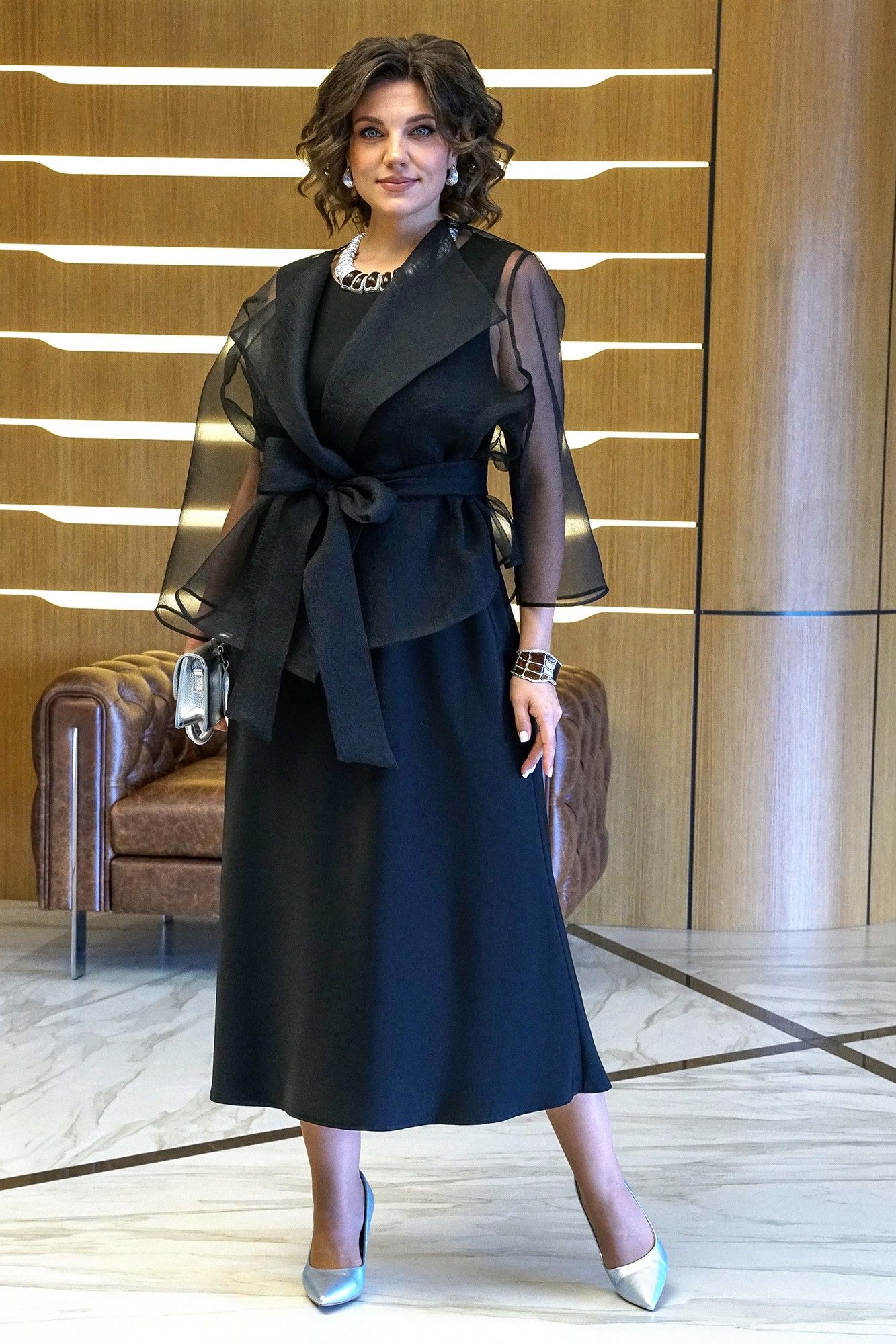 Комплекты с платьем Alani Collection 2433 черный
