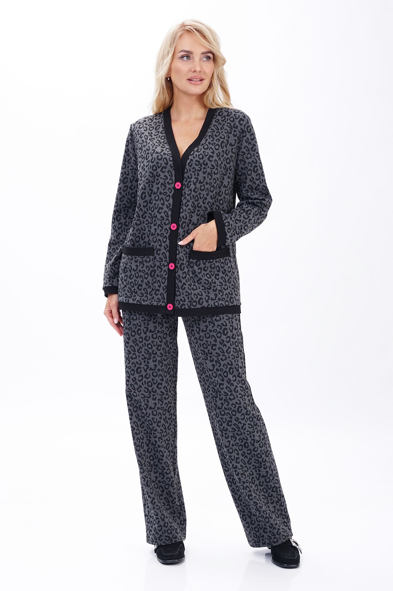 Комплекты брючные Alani Collection 2449 серый_леопард
