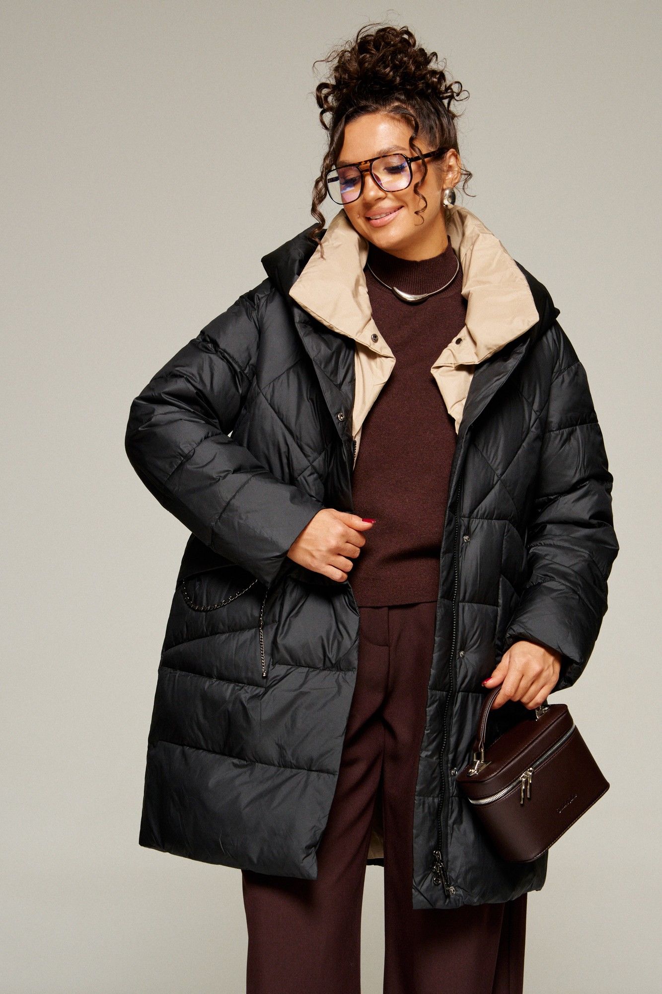 Пальто Beautiful&Free 8010 черный