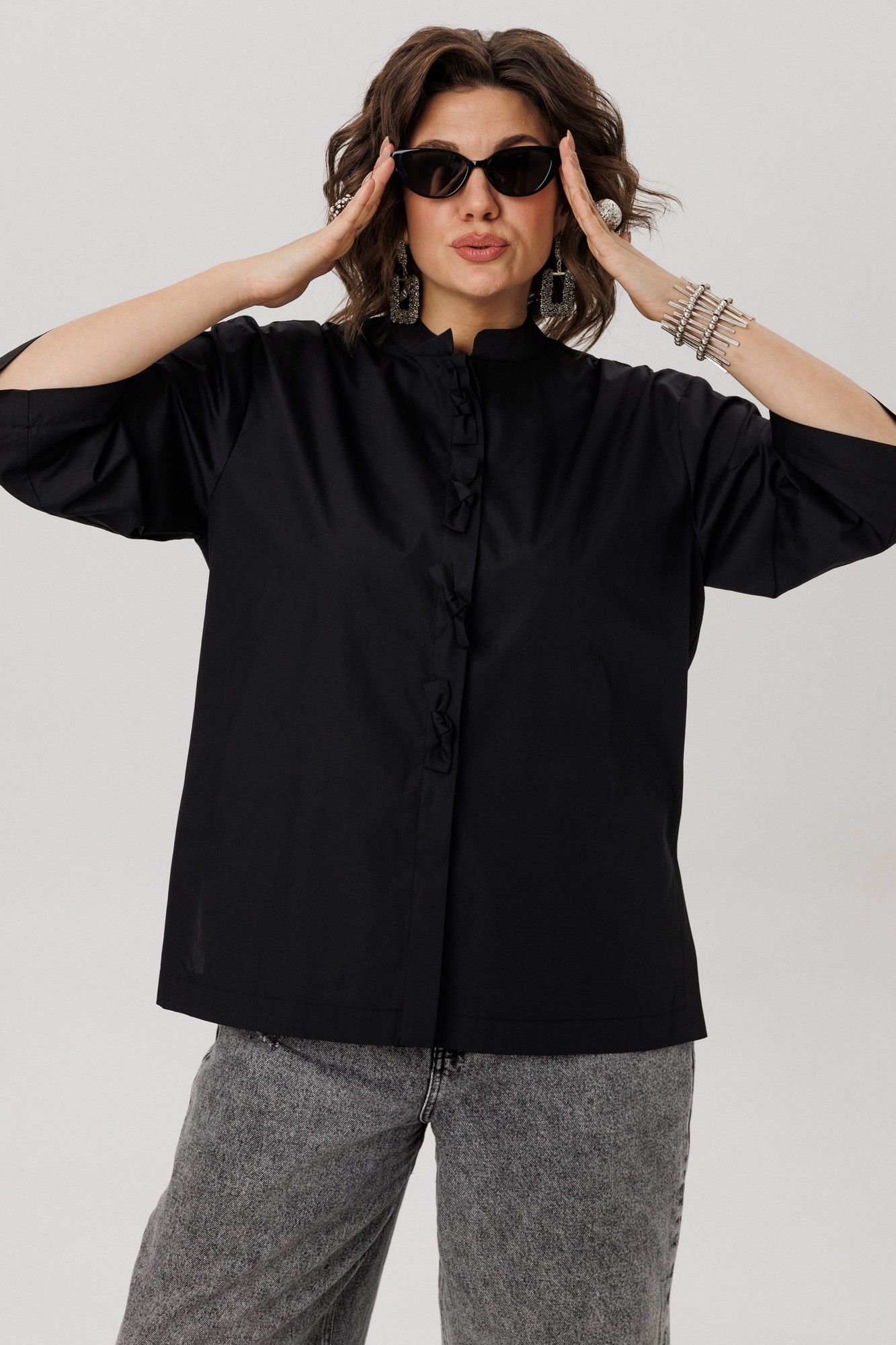 Блузы Anelli 1669 ночные_бабочки