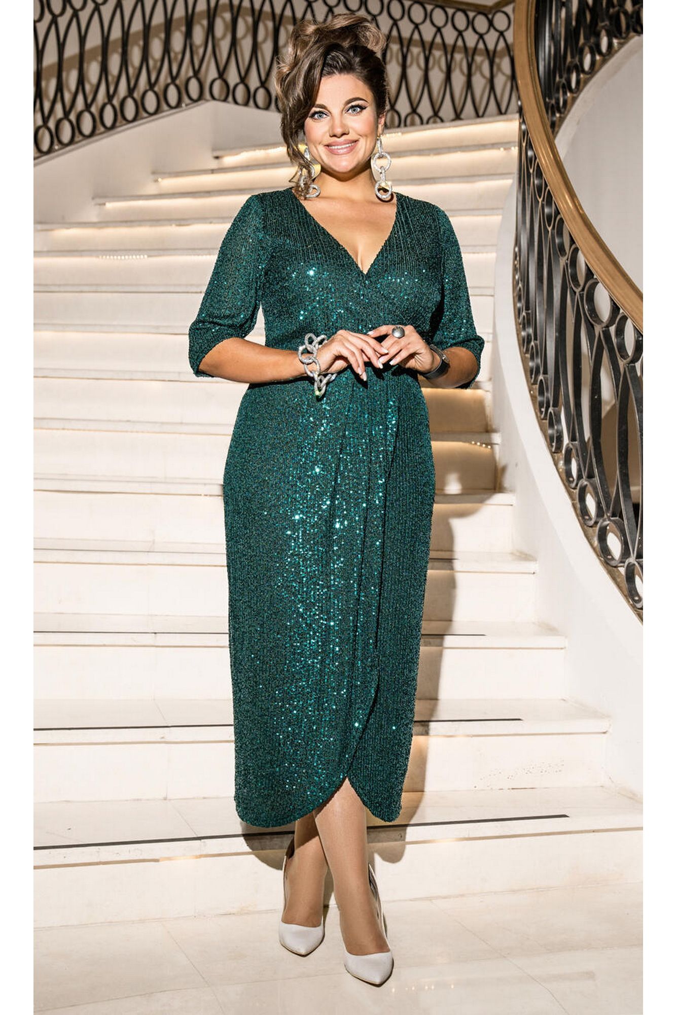 Платья Vittoria Queen 26653 изумрудный