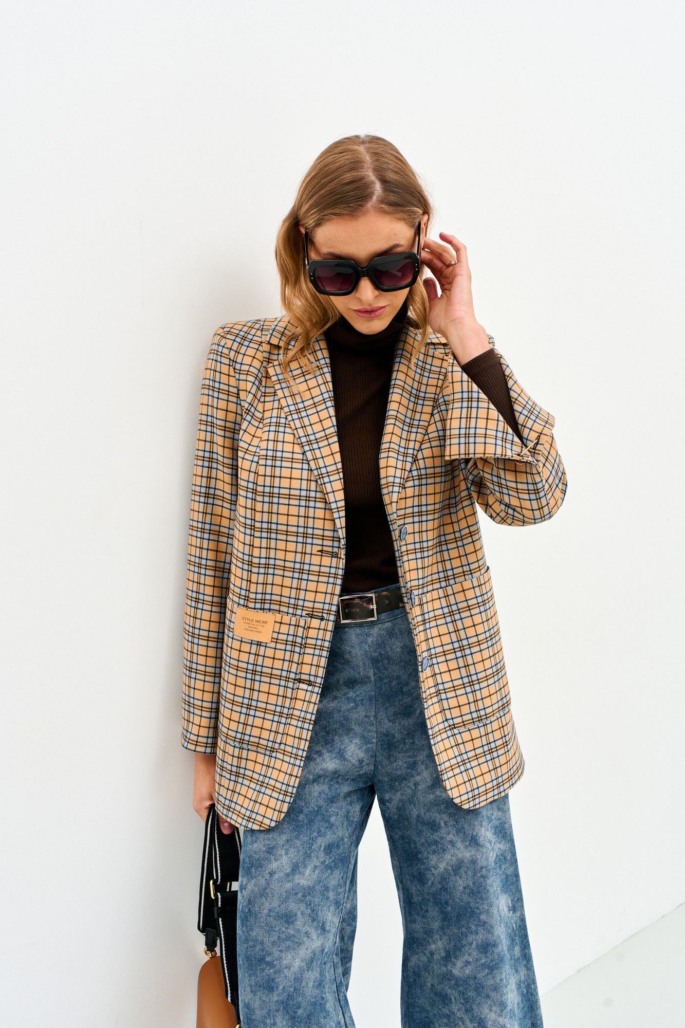 Жакеты Mars design 1069 клетка_горчичная