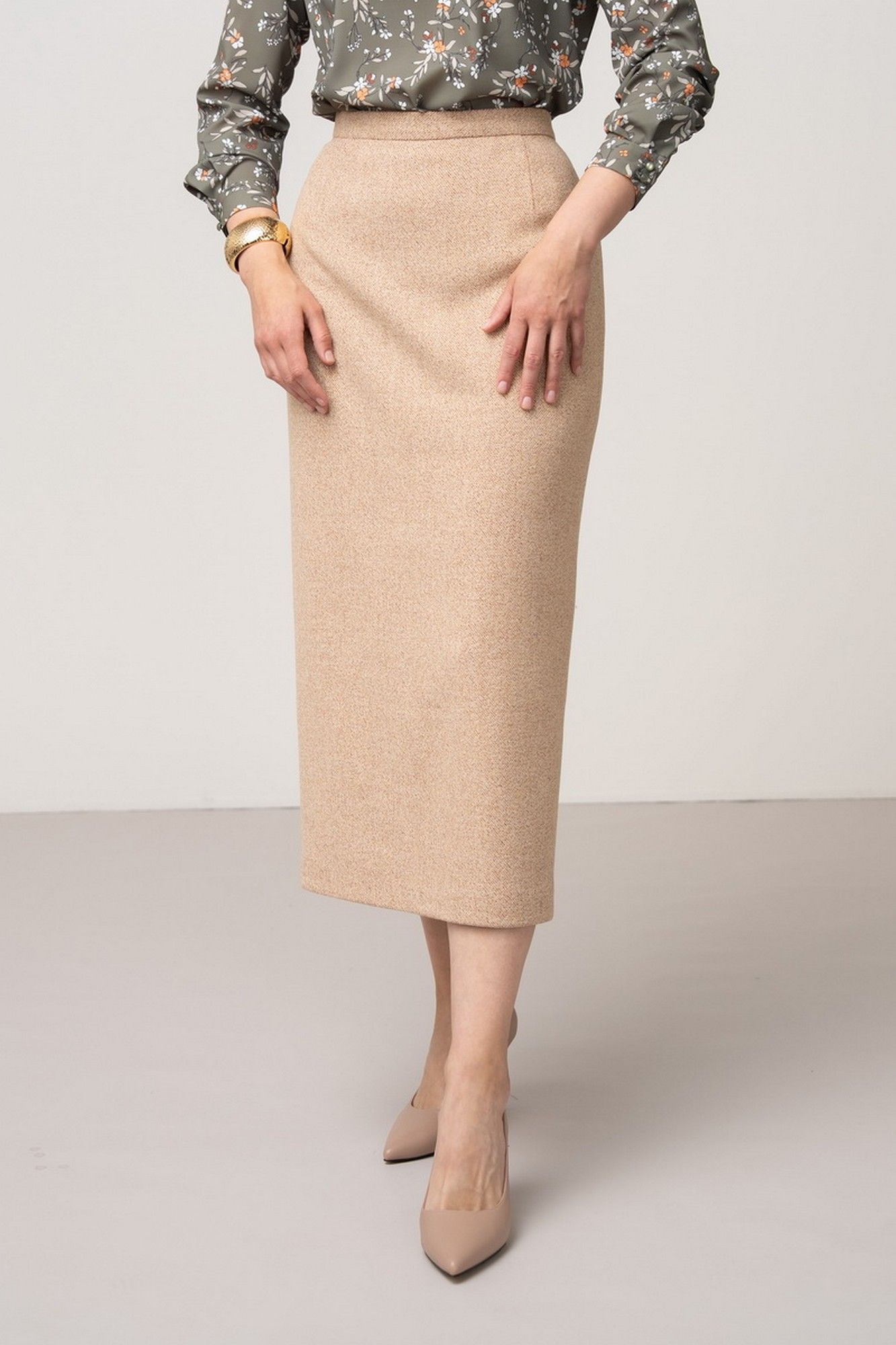 Юбки FASHION CENTRE Шр-4104 карамельный