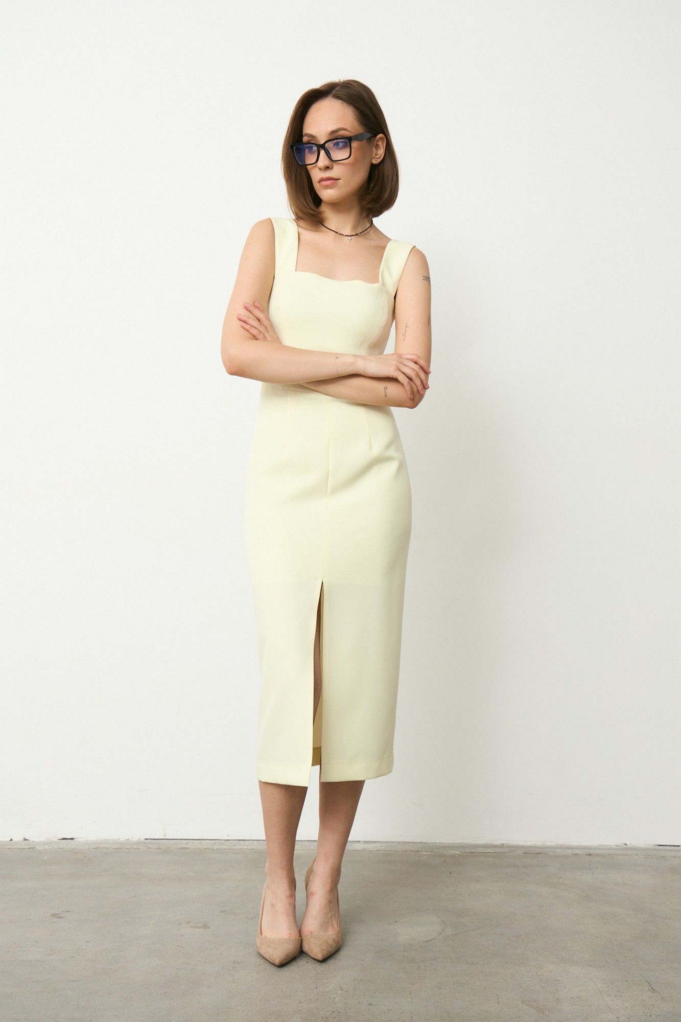 Платья Luitui R1055 желтый