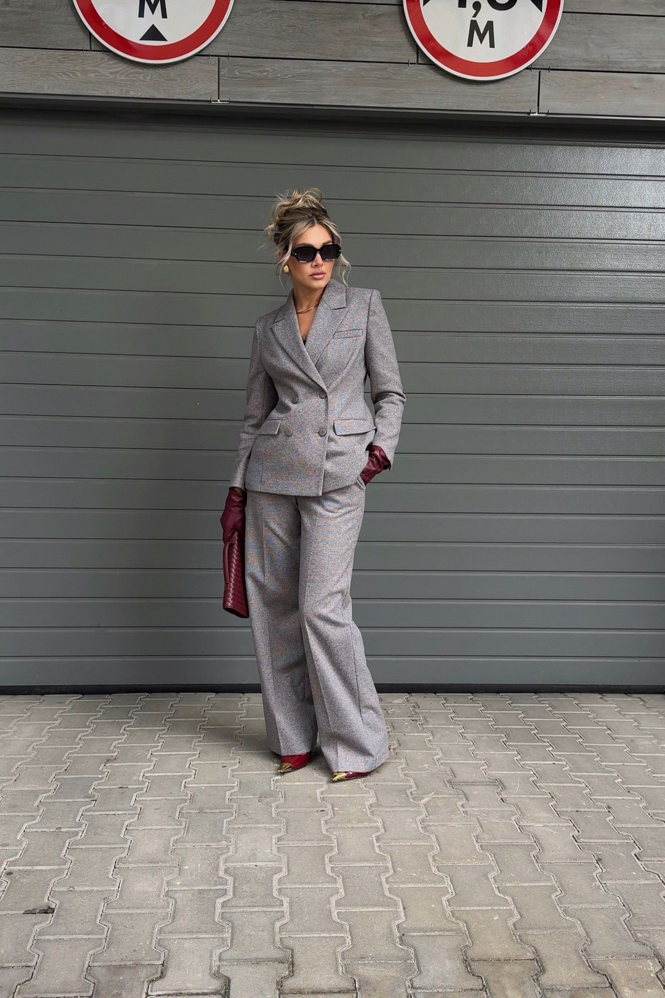 Жакеты DNM 041 мелкий_квадратик_серо-бежевый