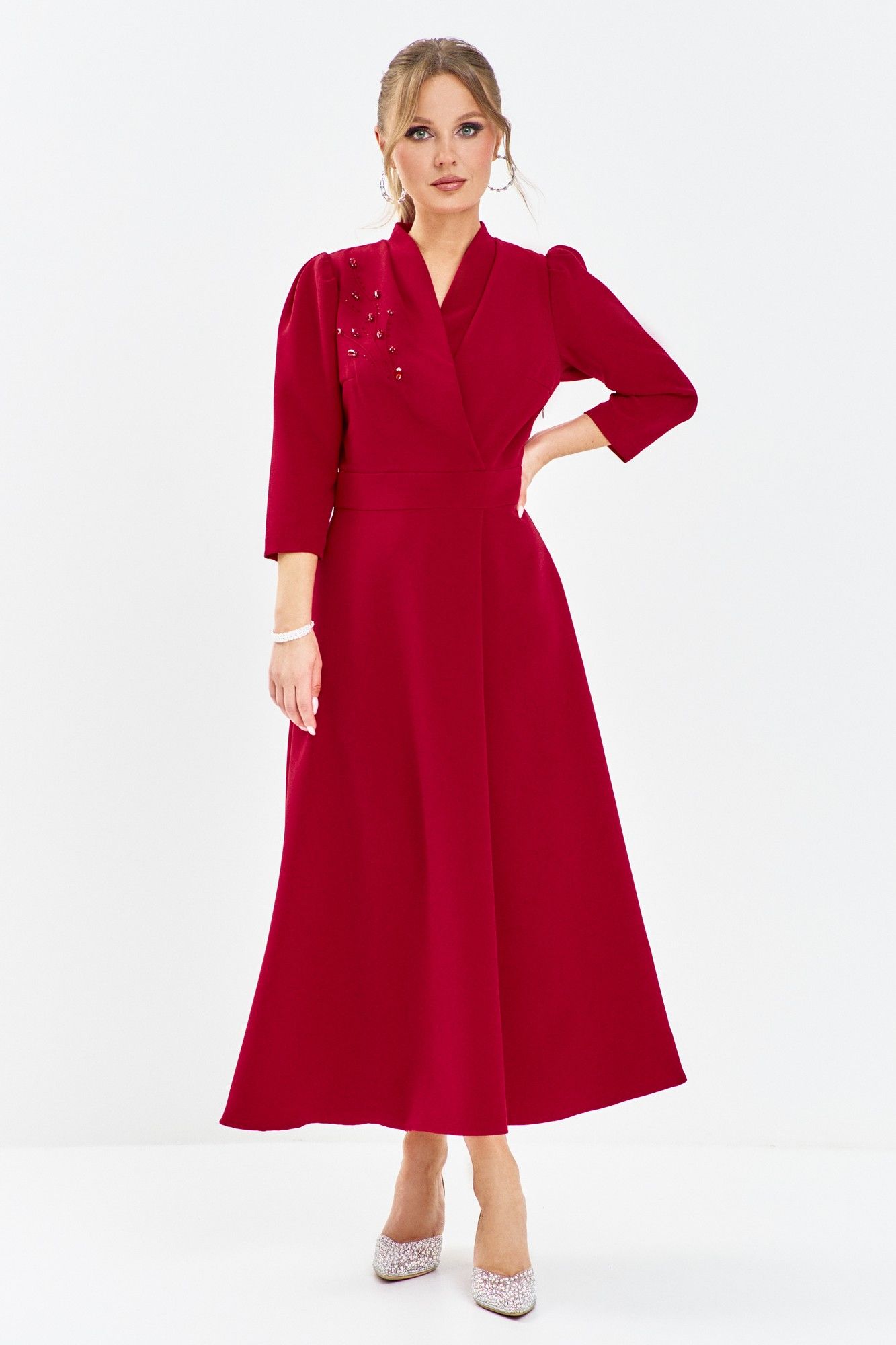 Платья Euromoda 634 красный