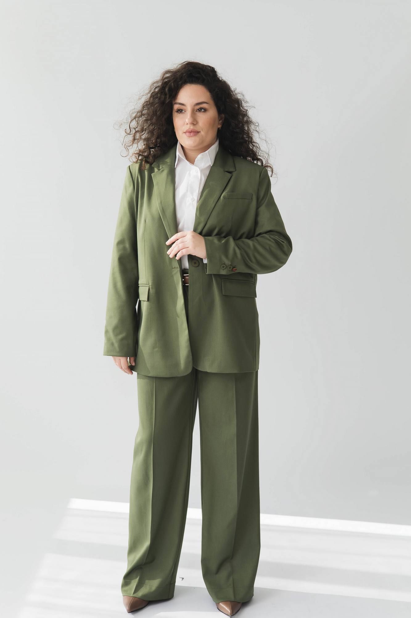 Брюки Legend Style P-026 зеленый_чай