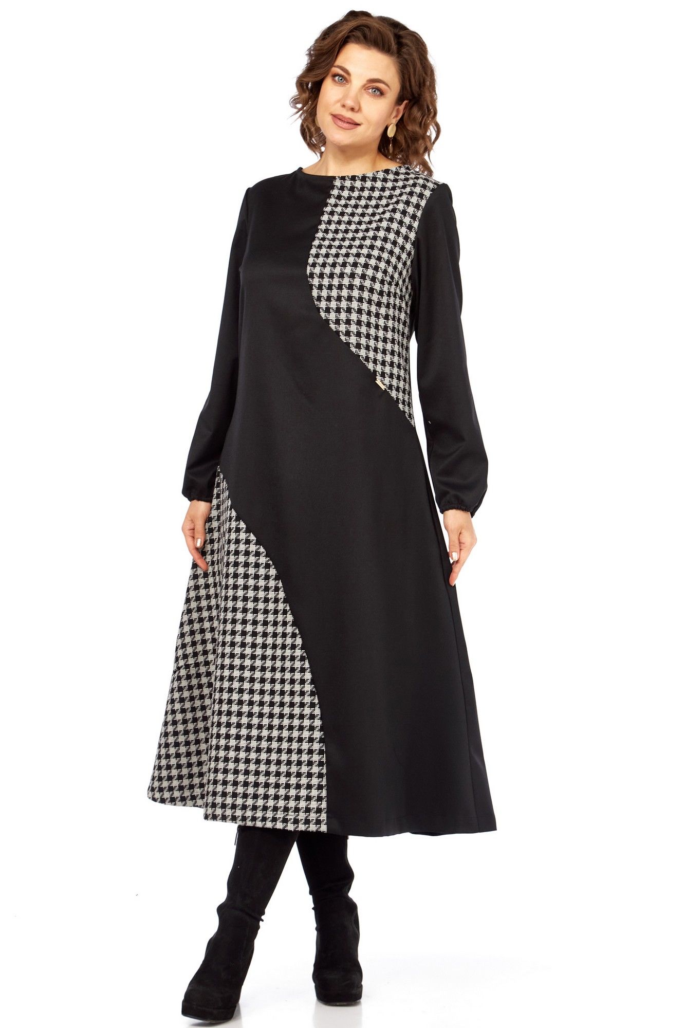 Платья Celentano lite 5067 гусиная_лапка