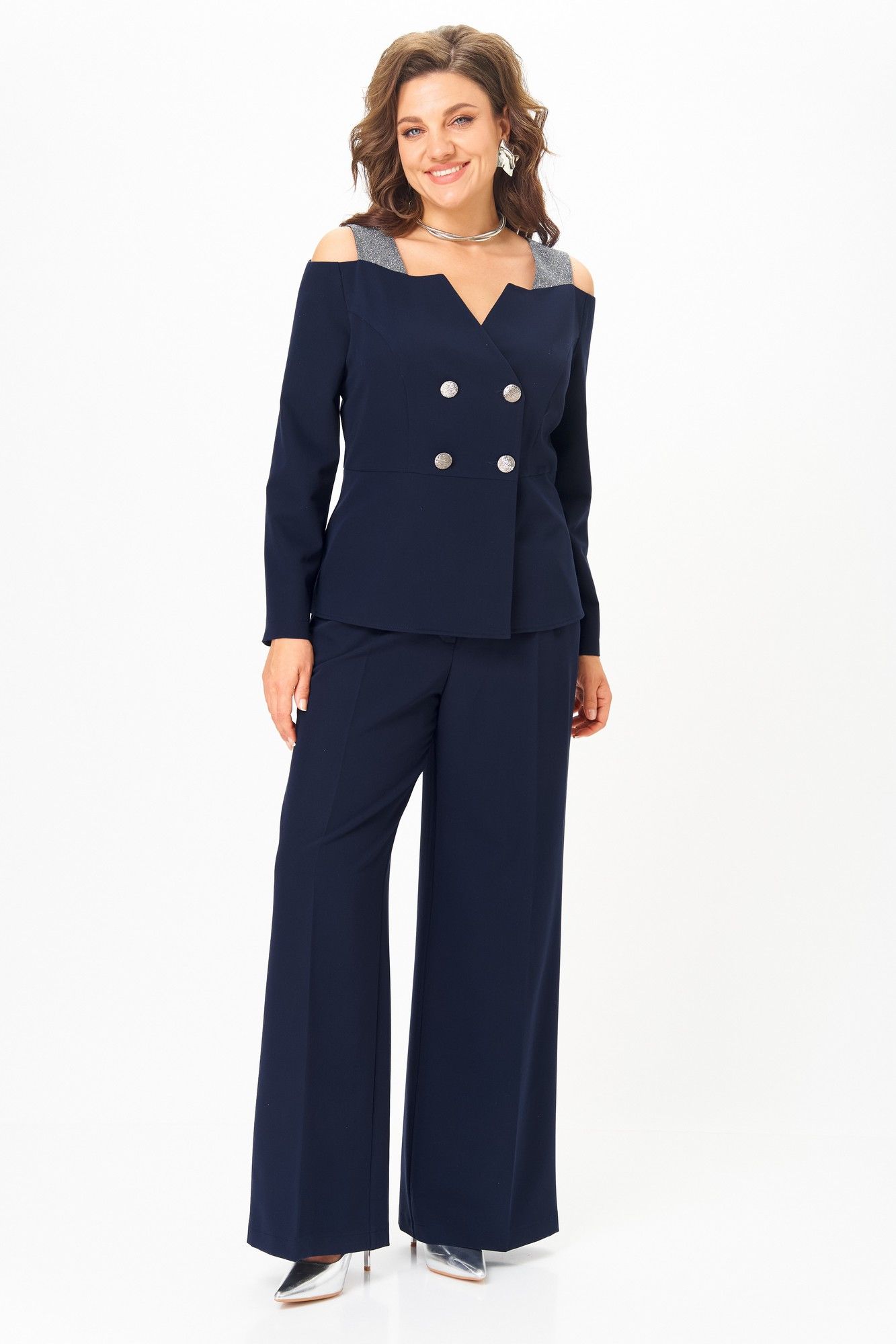 Брючные костюмы ANASTASIA MAK 1276 синий
