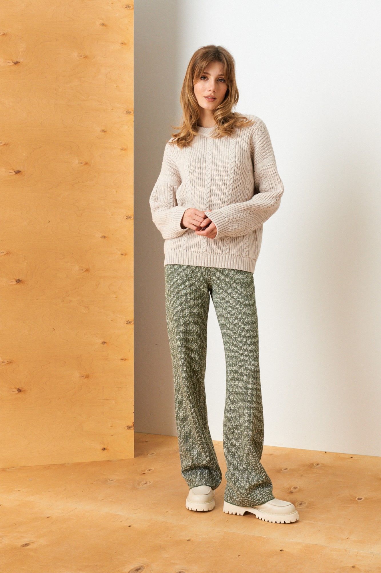 Брюки Barbara Geratti by Elma С8348BG хаки/туман