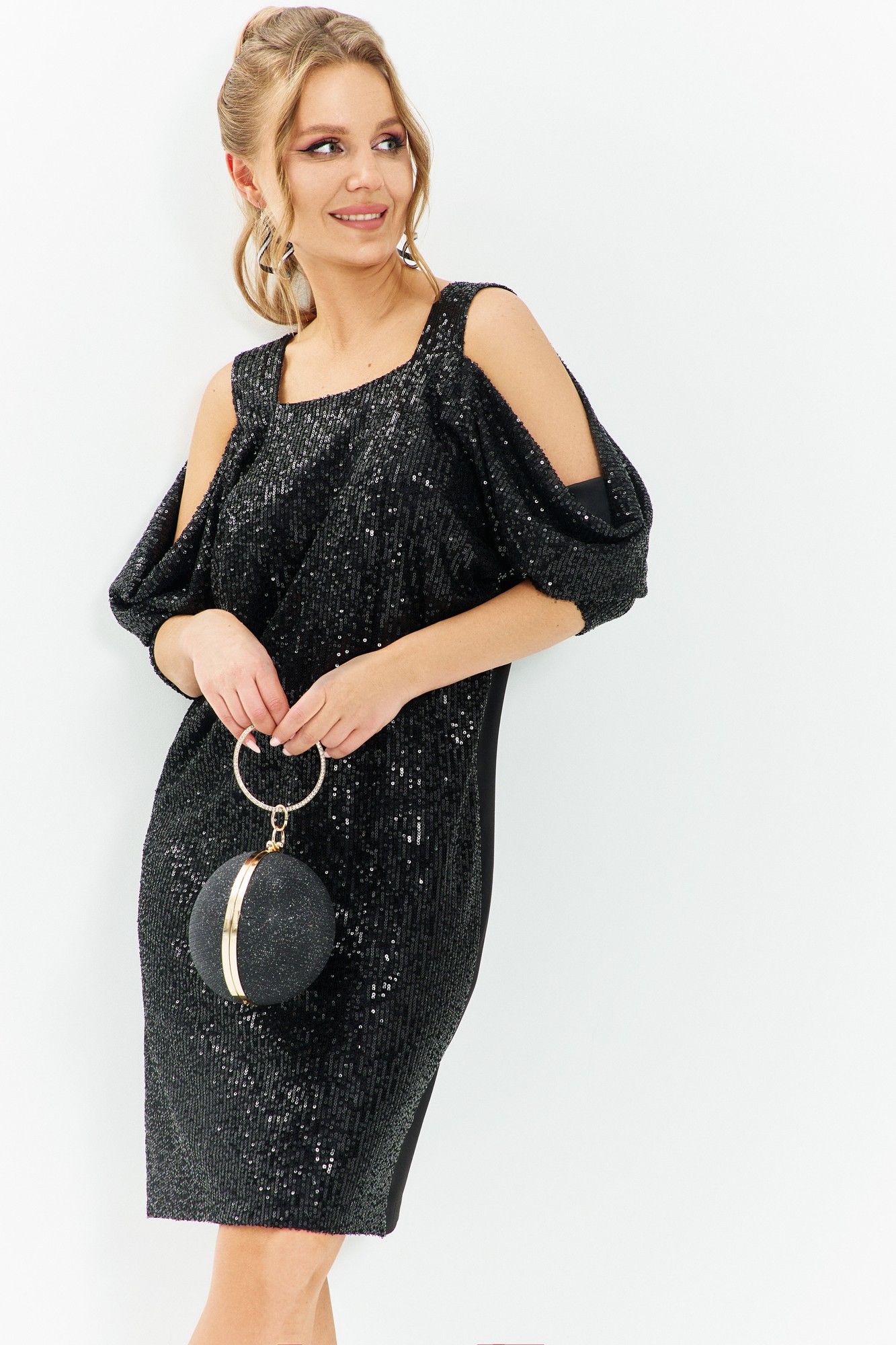 Платья Euromoda 673 черный