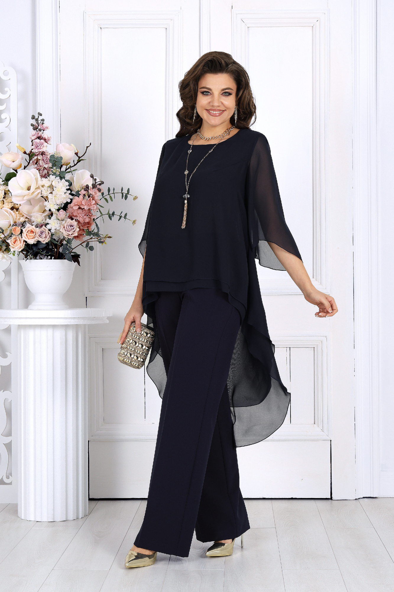 Комплекты брючные Ninele 6063 темно-синий