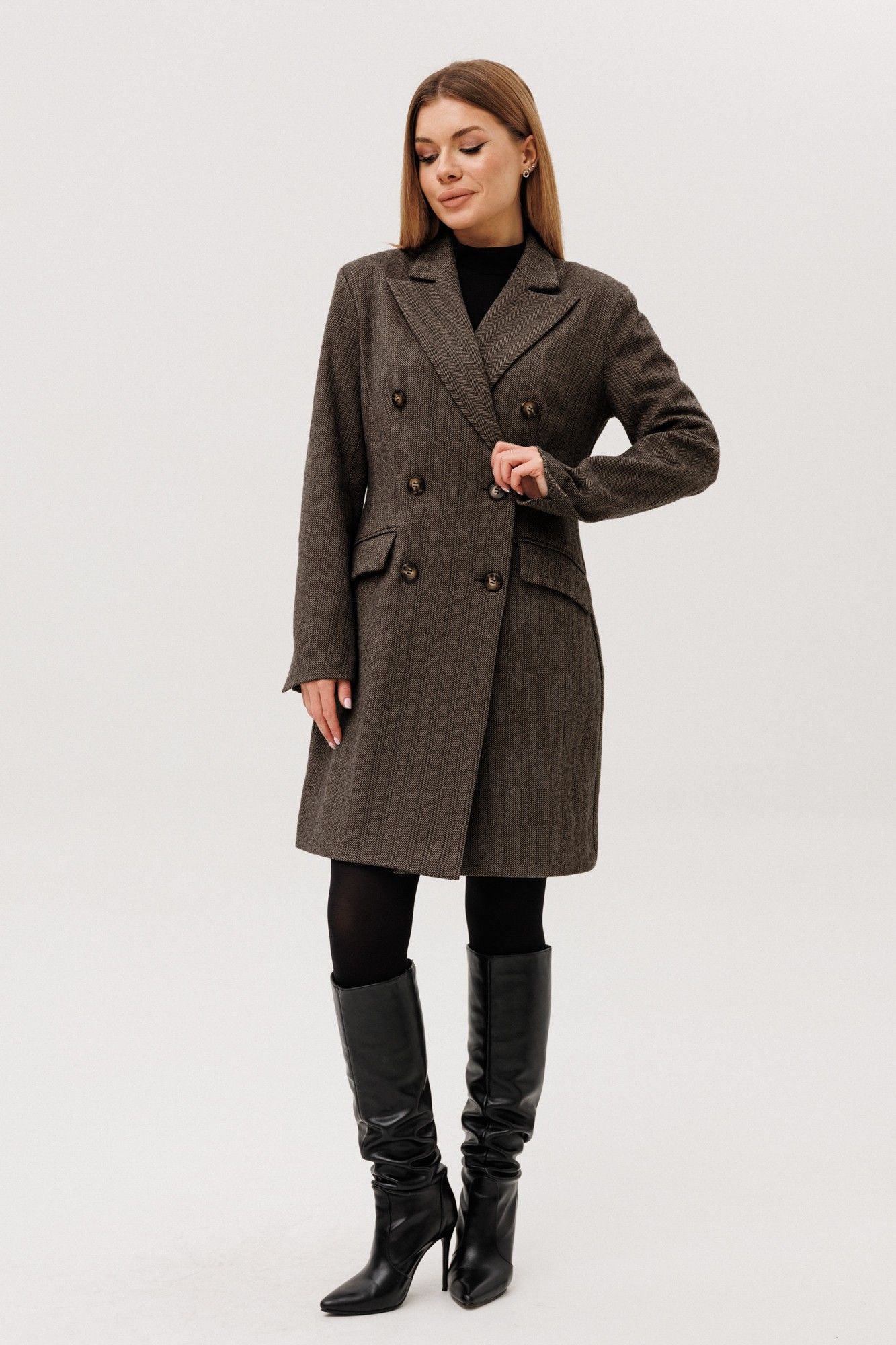 Комплекты с платьем Amberа Style 2145 коричневый