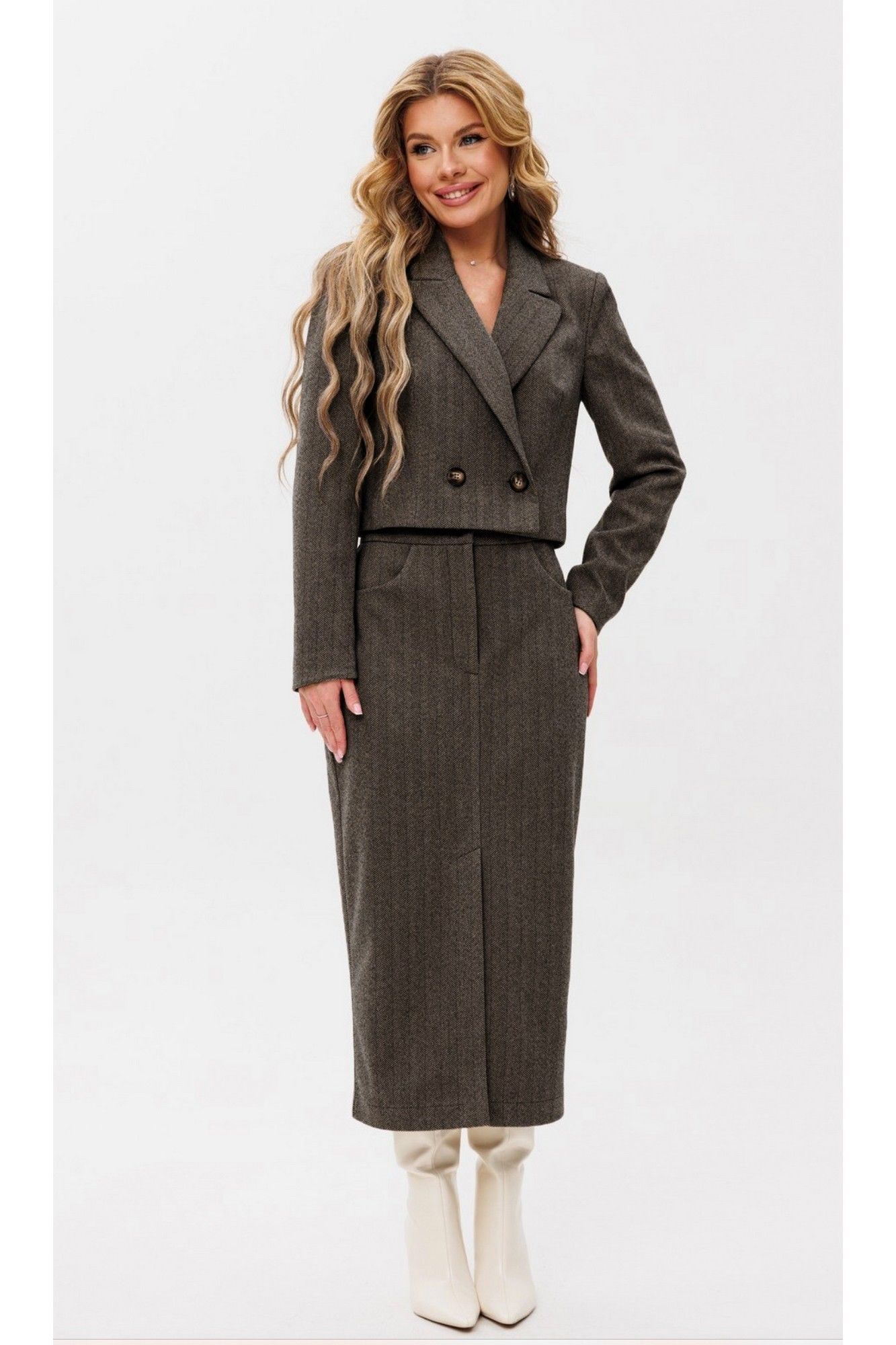 Комплекты юбочные Amberа Style 2100 коричневый