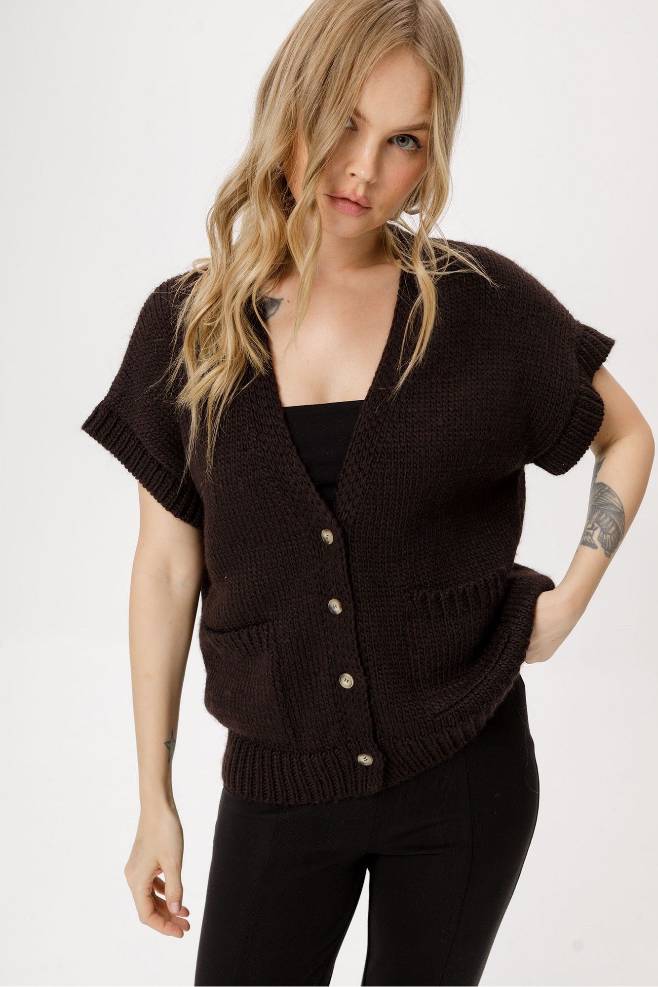 Комплекты брючные PiRS 6464 горький_шоколад+черный