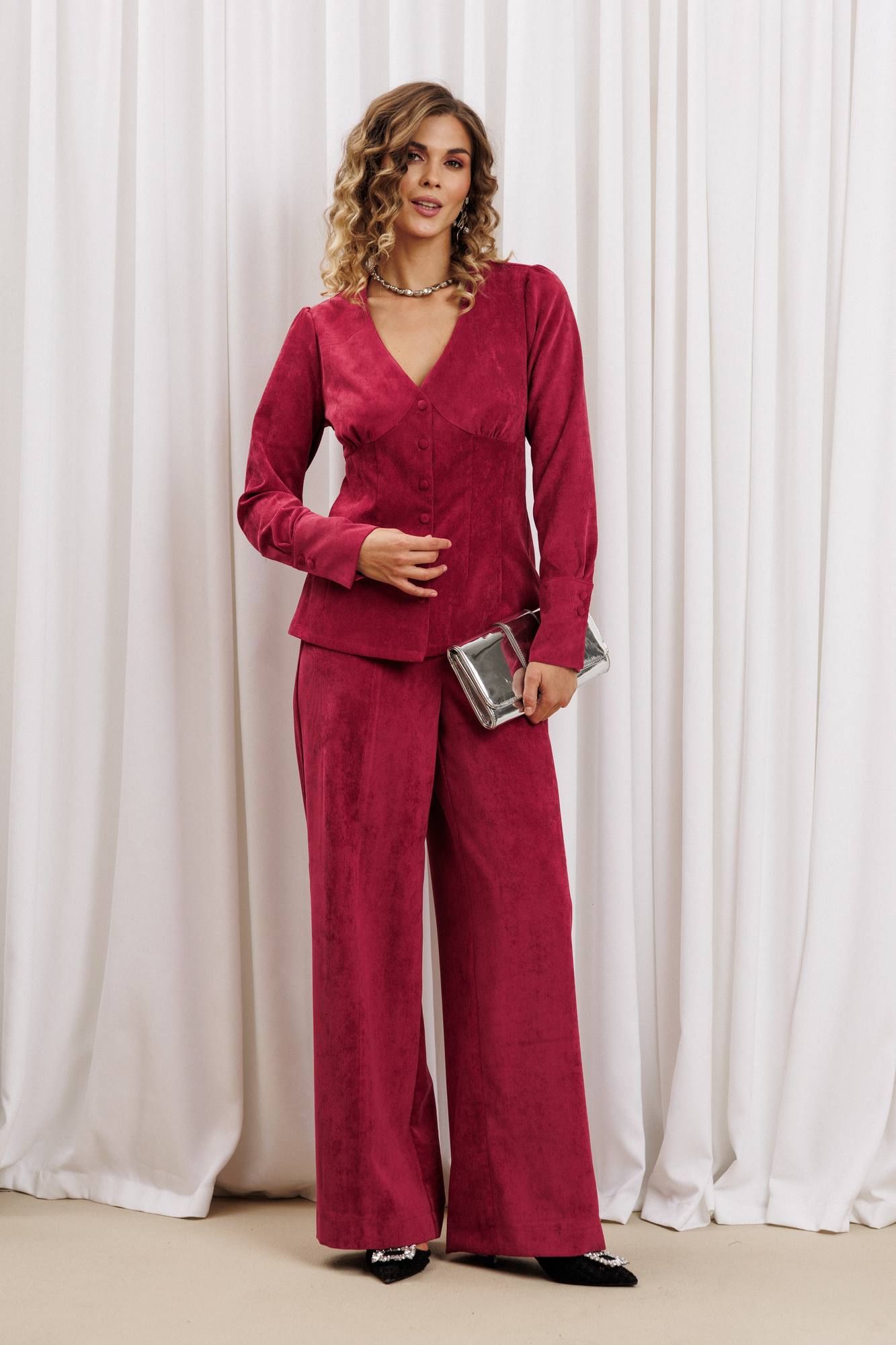 Комплекты брючные Gizart 5421 брусничный