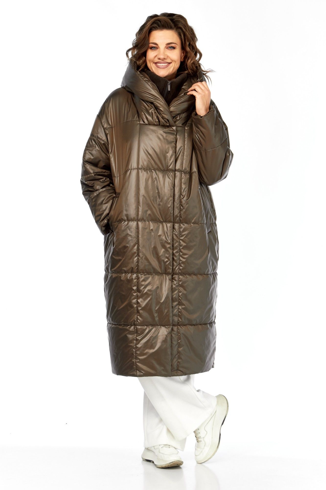 Пальто Диомант 2132 шоколад