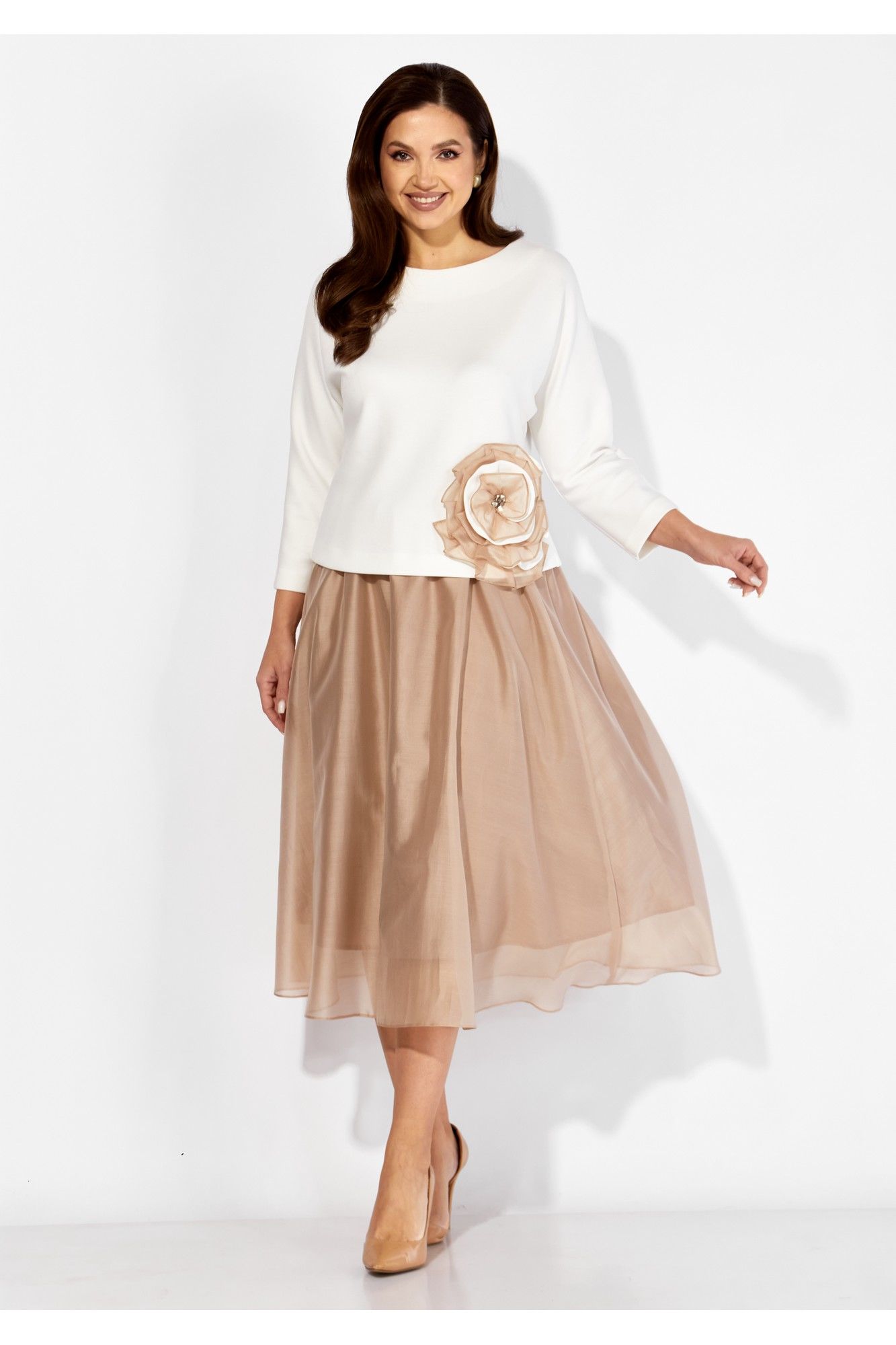 Комплекты юбочные TAiER 1405 молочный_бежевый