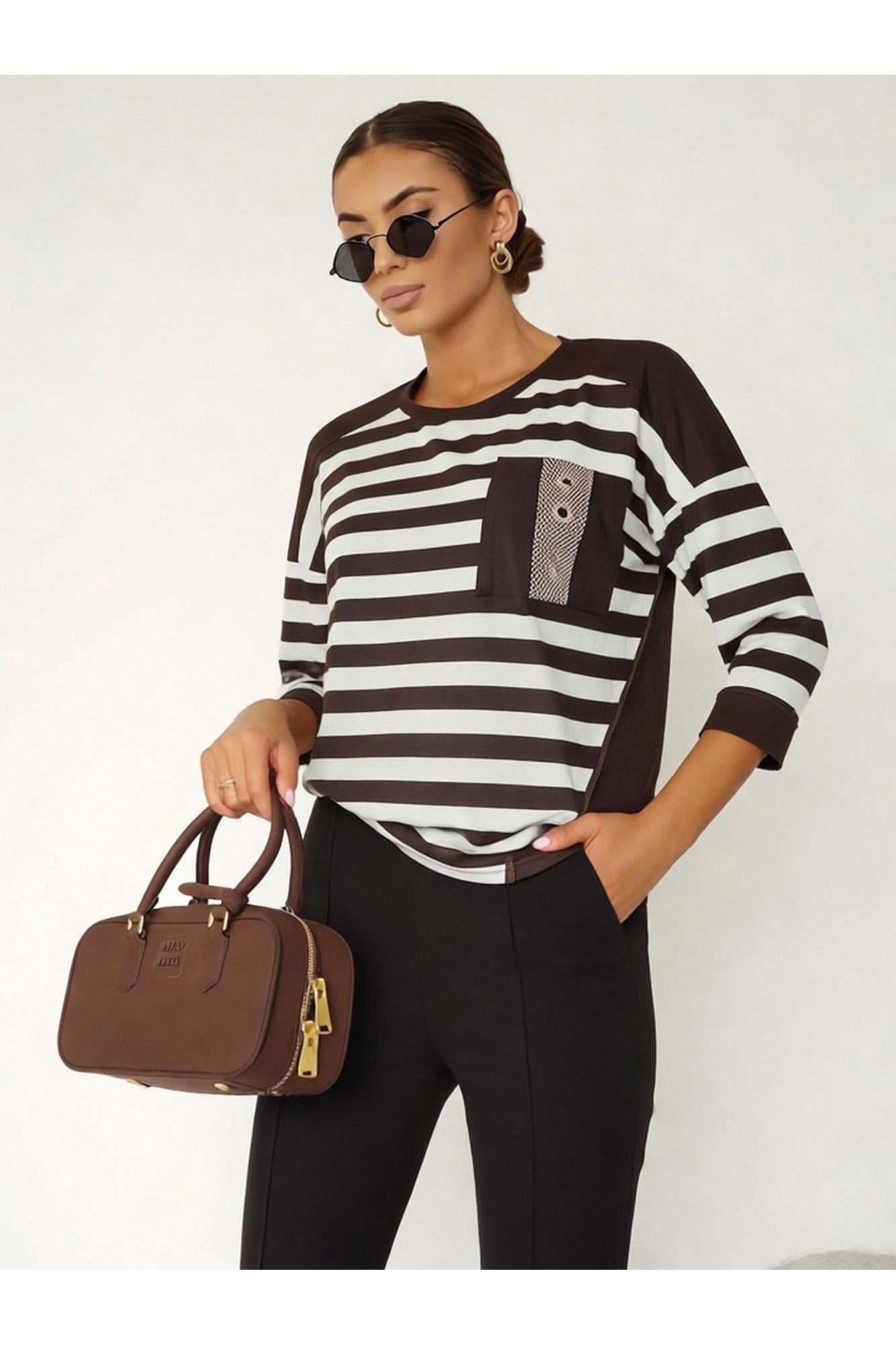 Блузы Nika.PL 0203104 коричневый