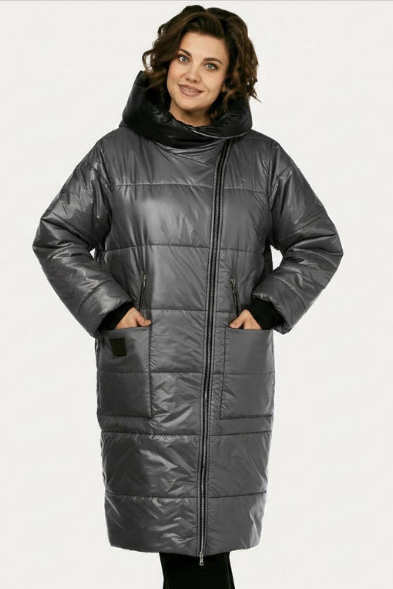 Пальто Диомант 2129 темно-серый