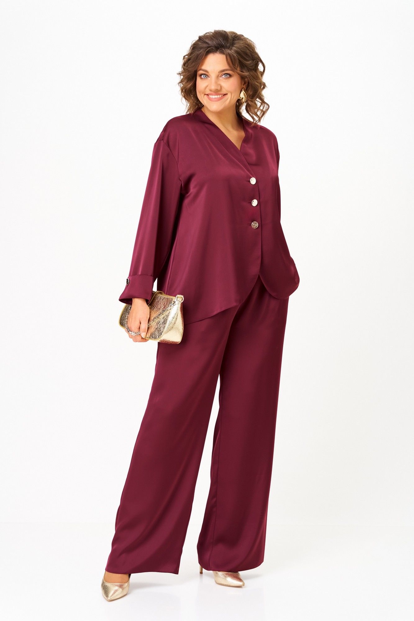 Комплекты брючные Aira Style 24245 винный