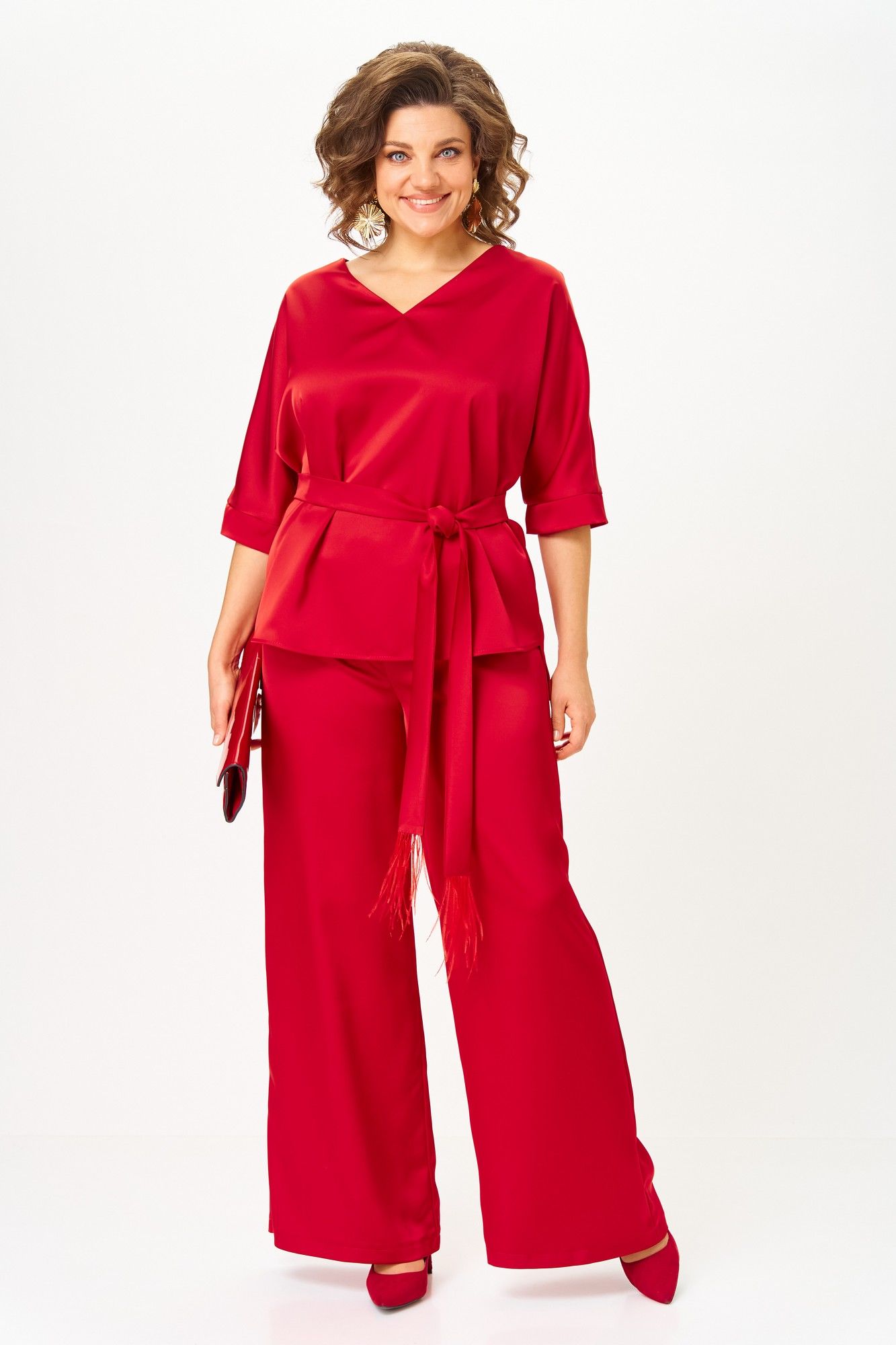 Комплекты брючные БагираАнТа 1092А красный