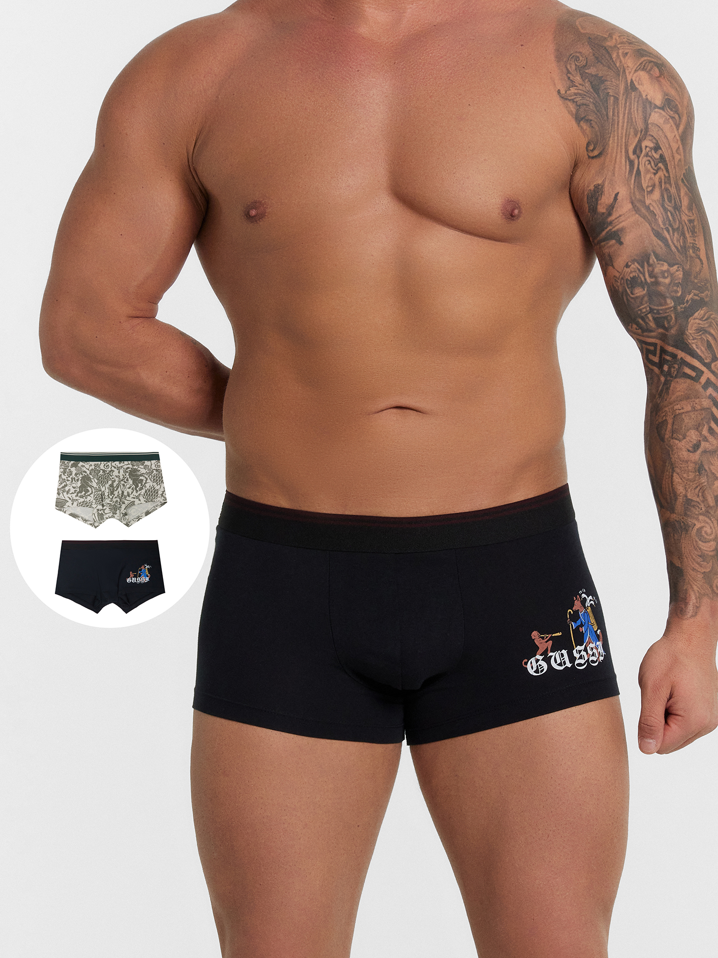 Нижнее белье Mark Formelle 411215-2/24-4342П-5 черный_средневековой_паттерн_на_платине_2_сл_1тр_н