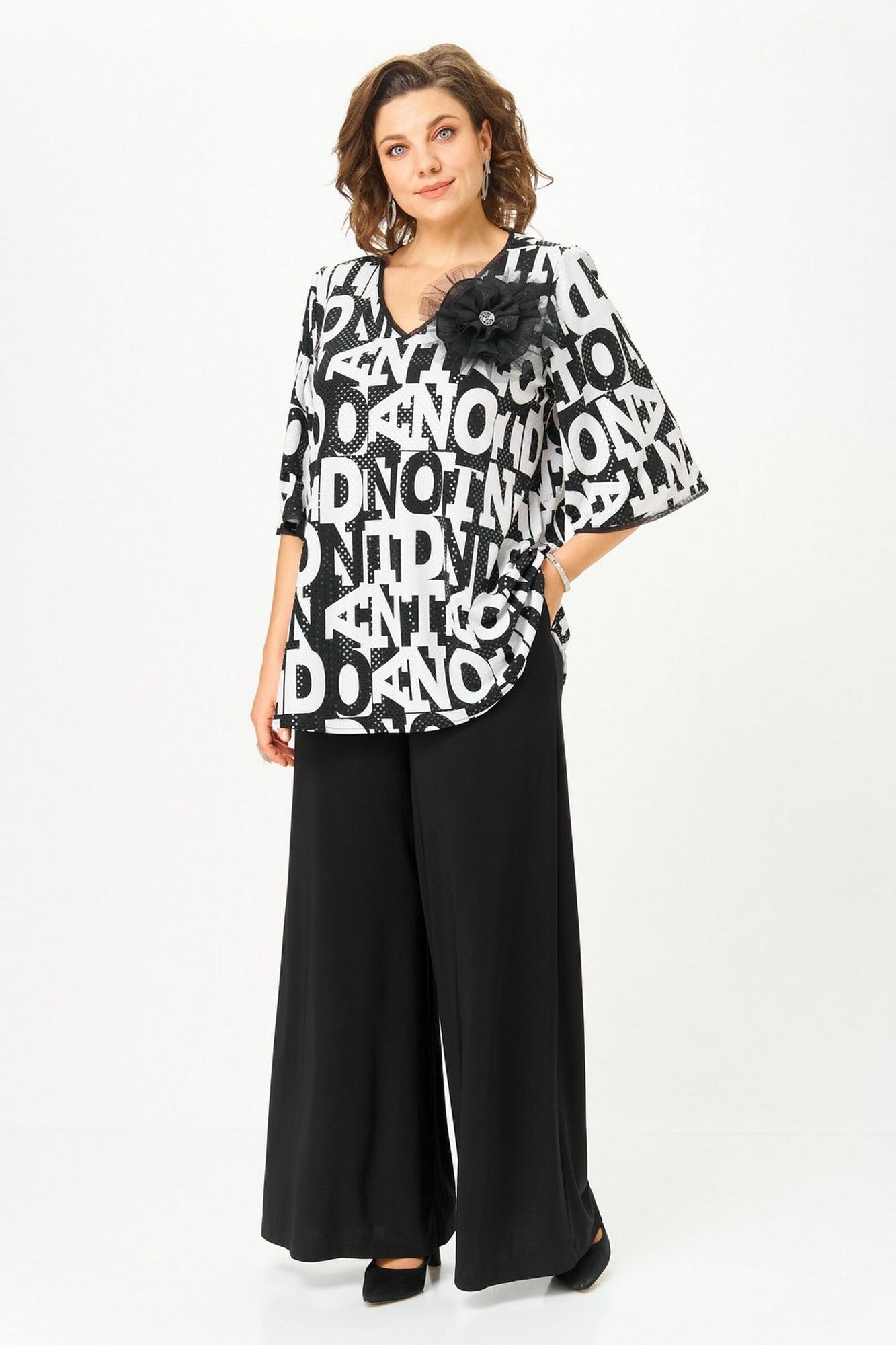 Комплекты брючные Svetlana-Style 5035 буквы-черный