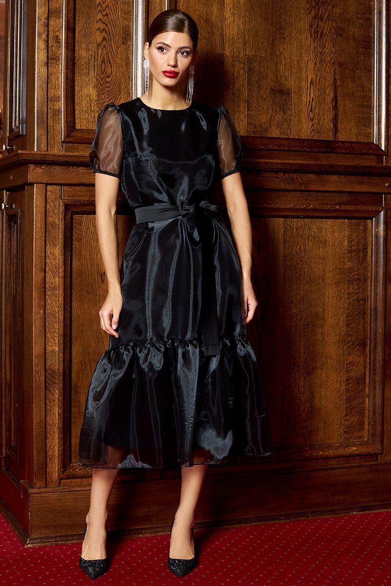 Платье с поясом AYZE