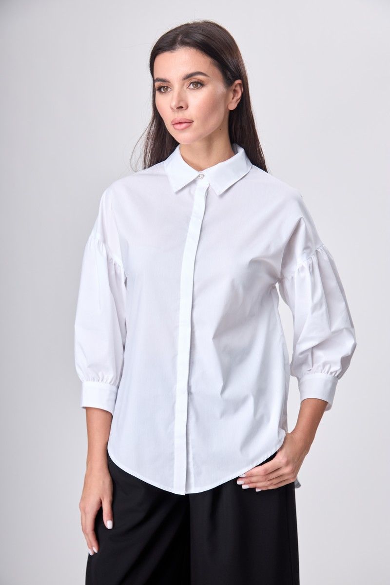 Блузы Anelli 610 белый