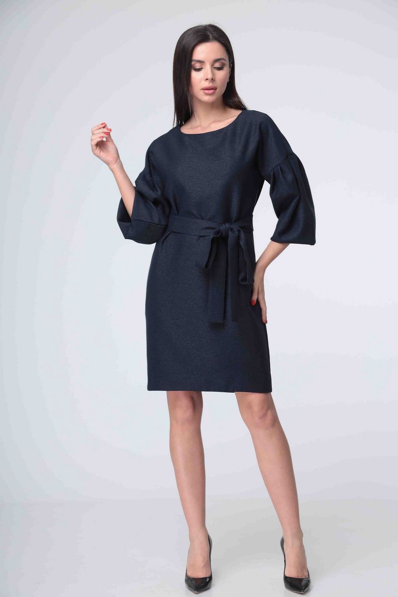 Платье с поясом Talia fashion