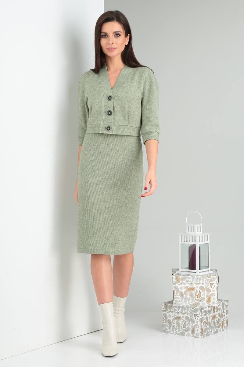 Комплекты с платьем Viola Style 5494 зеленый
