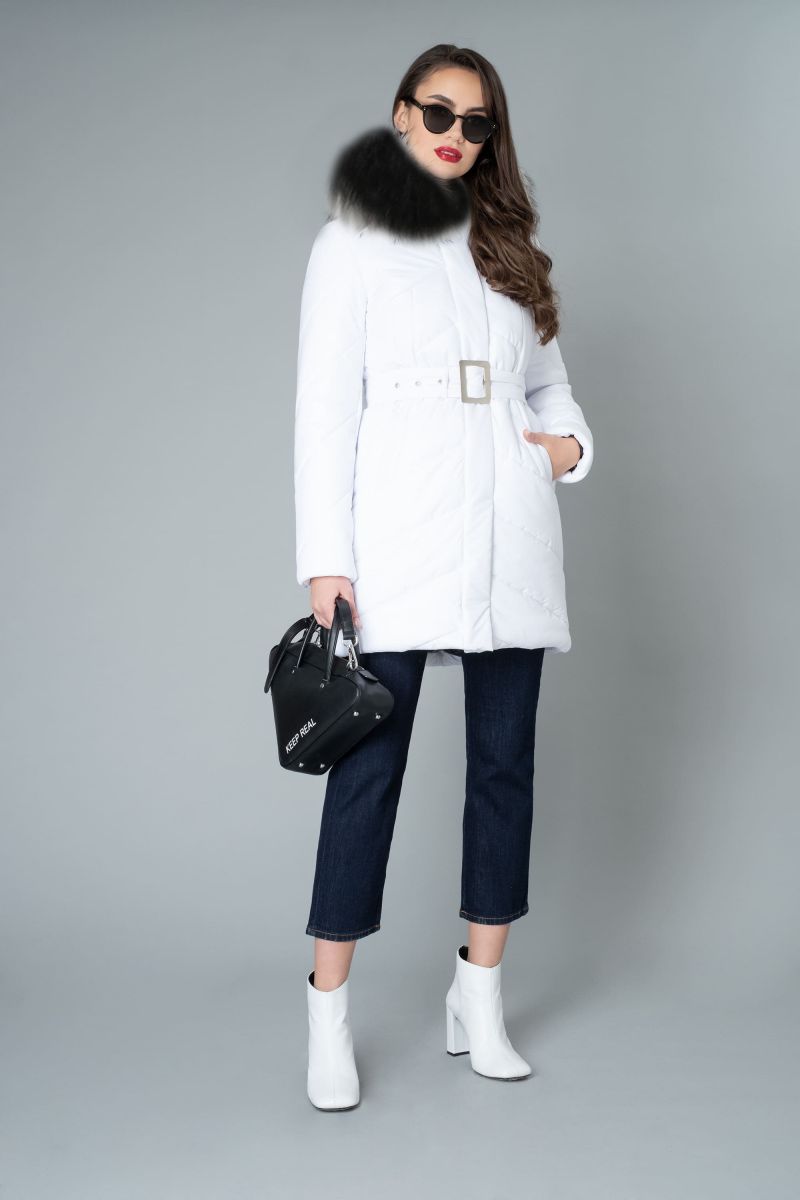 Белое пальто Elema