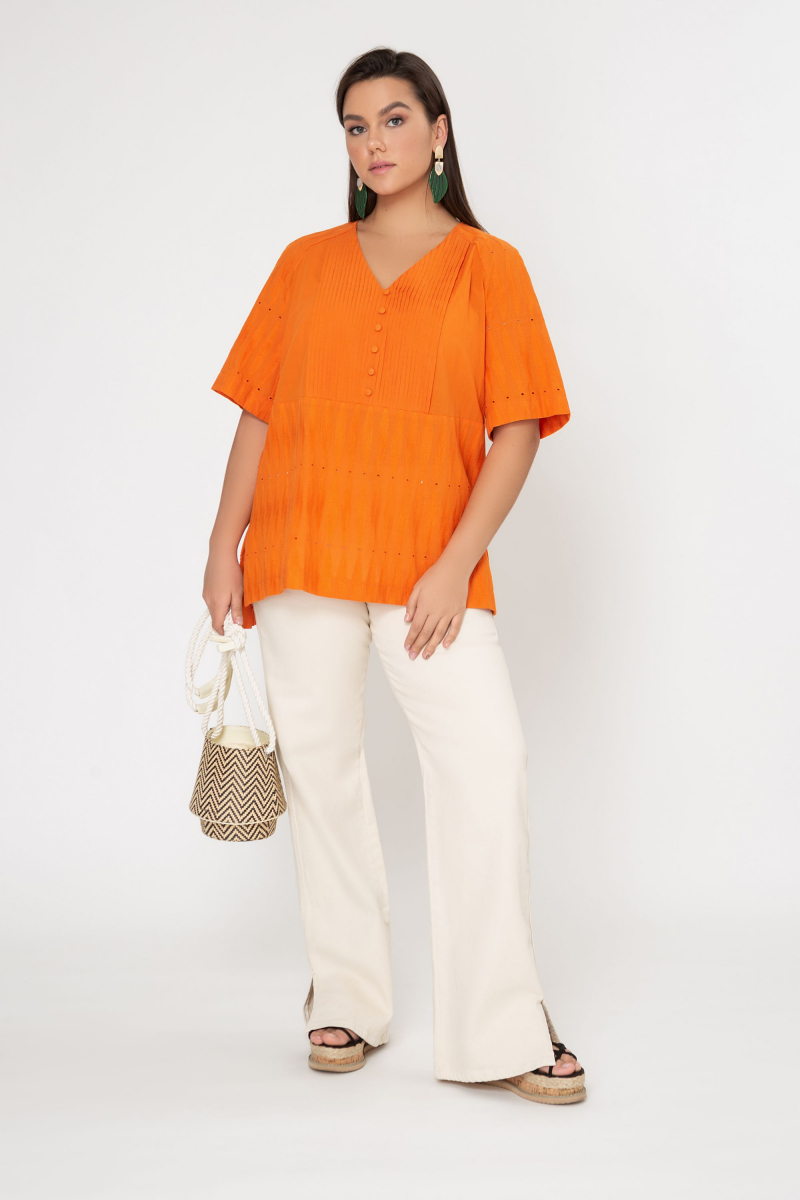 Блузы Elema 2К-11981-1-164 оранжевый