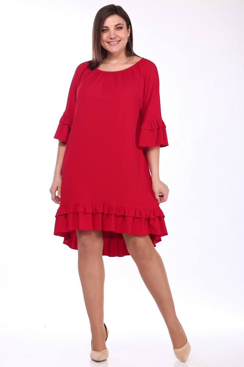 Платья Lady Style Classic 1294/2 красные_тона