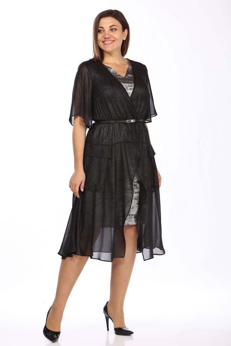 Комплекты с платьем Lady Style Classic 1875/1 черный_с_серым