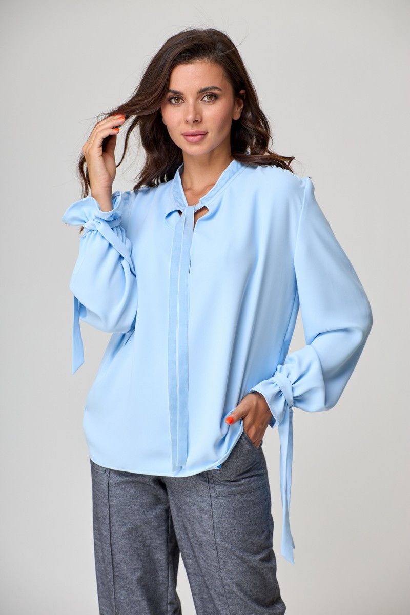 Блузы Anelli 828 голубой