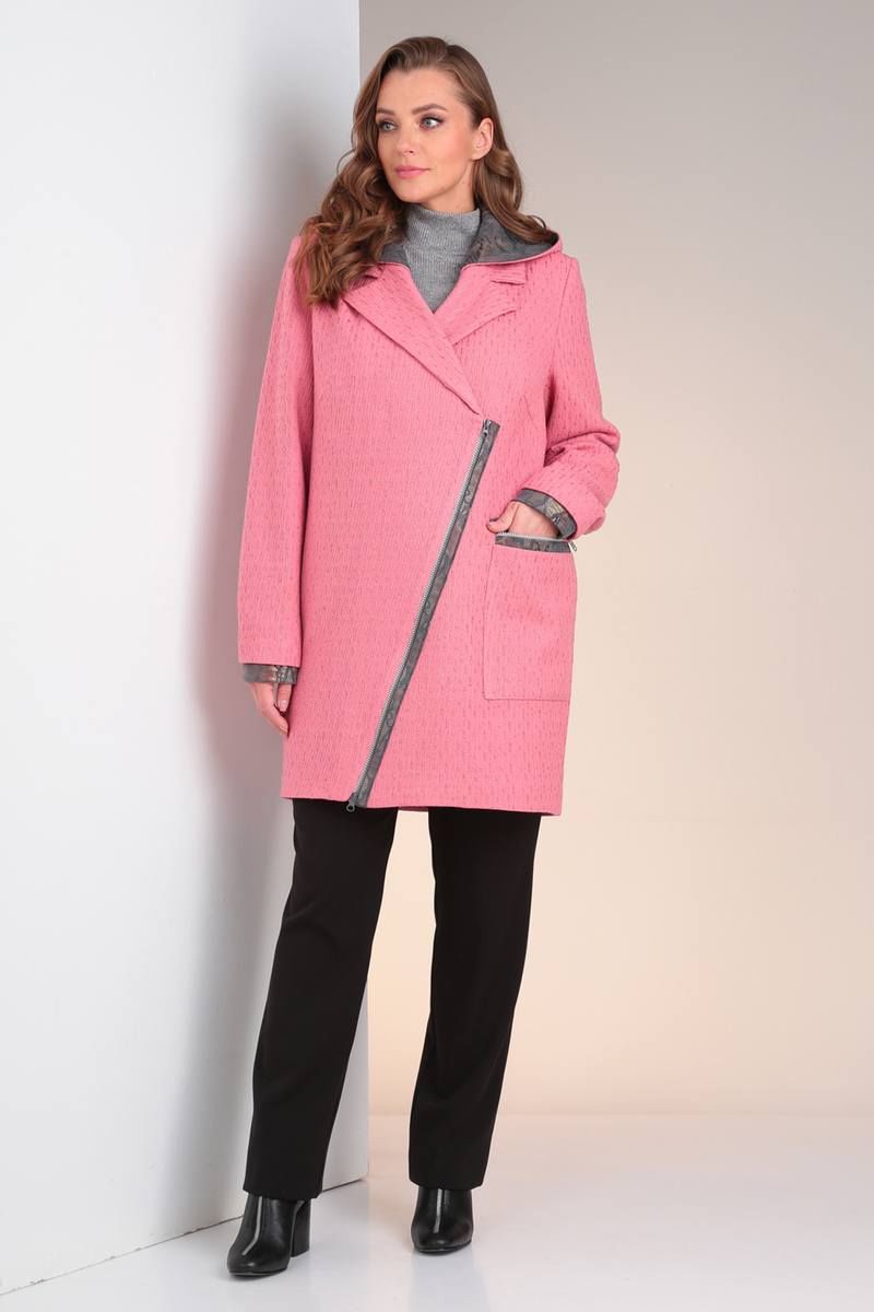 Пальто Viola Style 6037 розовый